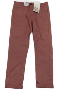 Nové - starorůžové plátěné chino kalhoty M&S