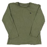 Khaki tričko s výšivkou Next