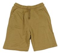 Nové - hnědé teplákové kraťasy Next