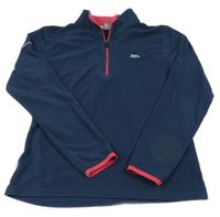 Tmavomodrá fleecová funkčná mikina s logom Trespass