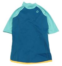 Petrolejovo-modré UV/neoprenové tričko Decathlon