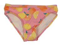 Růžové plavkové kalhoty s citrusy Primark