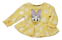 Žltá bodkovaná á tepláková tunika s Daisy Disney