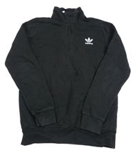 Černá mikina s logem Adidas