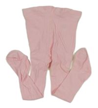 Ružové rebrované pančuchy