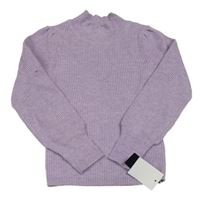 Nové - Lila rebrovaný sveter Dunnes