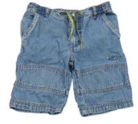 Světlemodré riflové kraťasy s rybou H&M