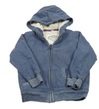 Šedomodrá prepínaci zateplená mikina s kapucňou M&S