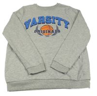 Svetlosivá mikina s nápismi a loptou Primark