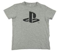 Šedé tričko - Play Station Name it