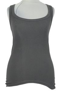 Dámský šedý žebrovaný top River Island 