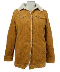 Dámska medová menšestrová zateplená bunda Denim