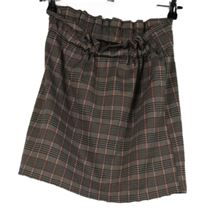 Dámska starorůžovo-červeno-čierna kockovaná sukňa H&M