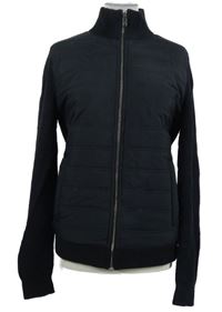 Pánský tmavomodrý propínací svetr se šusťákovým PD Reiss 