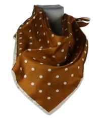 Dámský medový puntíkovaný šátek 