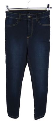 Dámské tmavomodré skinny rifle Calzedonia 