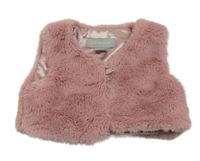 Ružová kožušinová vesta Primark