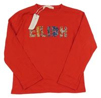 Nové - Červené triko s nápisem