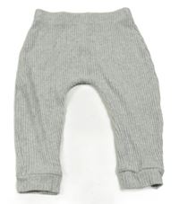 Sivé rebrované legíny George