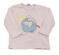 Svetloružové tričko s obrázkom Dopodopo