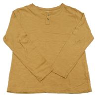 Béžové triko s knoflíčky H&M