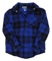 Modro-černá kostkovaná košile F&F