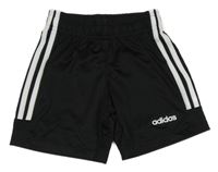 Čierno-biele športové funkčné kraťasy Adidas