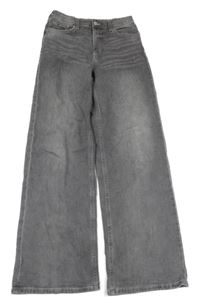 Šedé široké rifle H&M