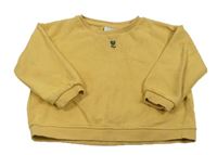 Meruňková oversize mikina s kytičkou Zara