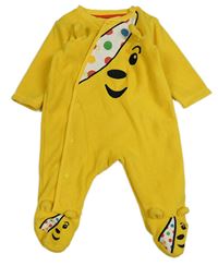 Žlutý fleecový overal s Pudseym George