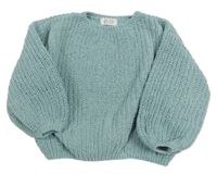 Svetlomodrý oversize sveter H&M