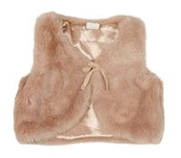 Růžová kožešinová podšitá vest H&M