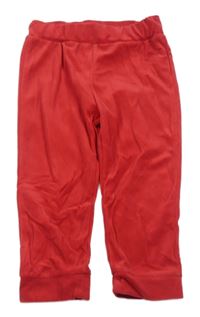 Červené plyšové tepláky C&A