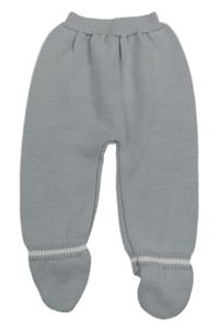 Šedé pletené polodupky