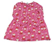 Ružové vzorované šaty so Santou Tu