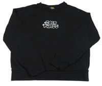 Čierna mikina s nápisom