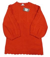 Nové - Červené pletené šaty Primark