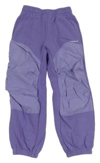 Lila tepláky s šusťákovou vsadkou Bekkin