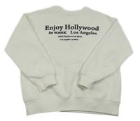 Biela mikina s nápisom Zara