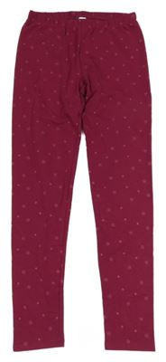 Vínové legíny s vločkami Yigga