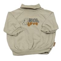 Béžovošedá mikina s Púem a rolákom George