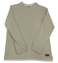 Svetlobéžová rebrovaná ľahká mikina Chapter young