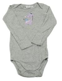 Sivé melírované body s žirafou Impidimpi