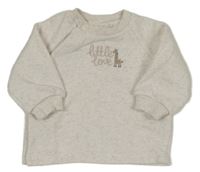 Světlebéžová melírovaná mikina s žirafou F&F