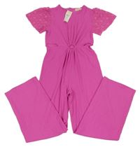 Nové - Fuchsiový lehký kalhotový overal Lipsy London