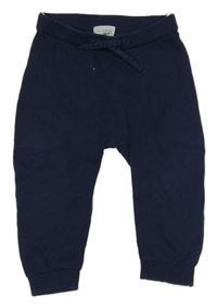 Tmavomodré pletené tepláky C&A