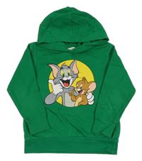 Zelená mikina s kapucí - Tom a Jerry H&M