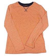 Oranžové melírované tričko H&M
