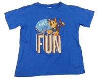 Modré tričko s Paw Patrol Nickelodeon
