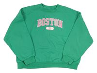 Zelená oversize mikina s nápisem Primark